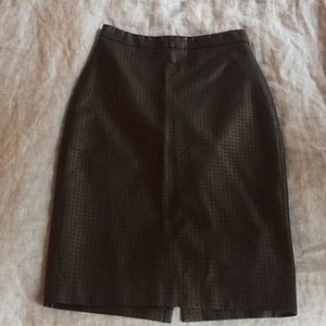 Banana Republic Faux Leather Pencil Skirt